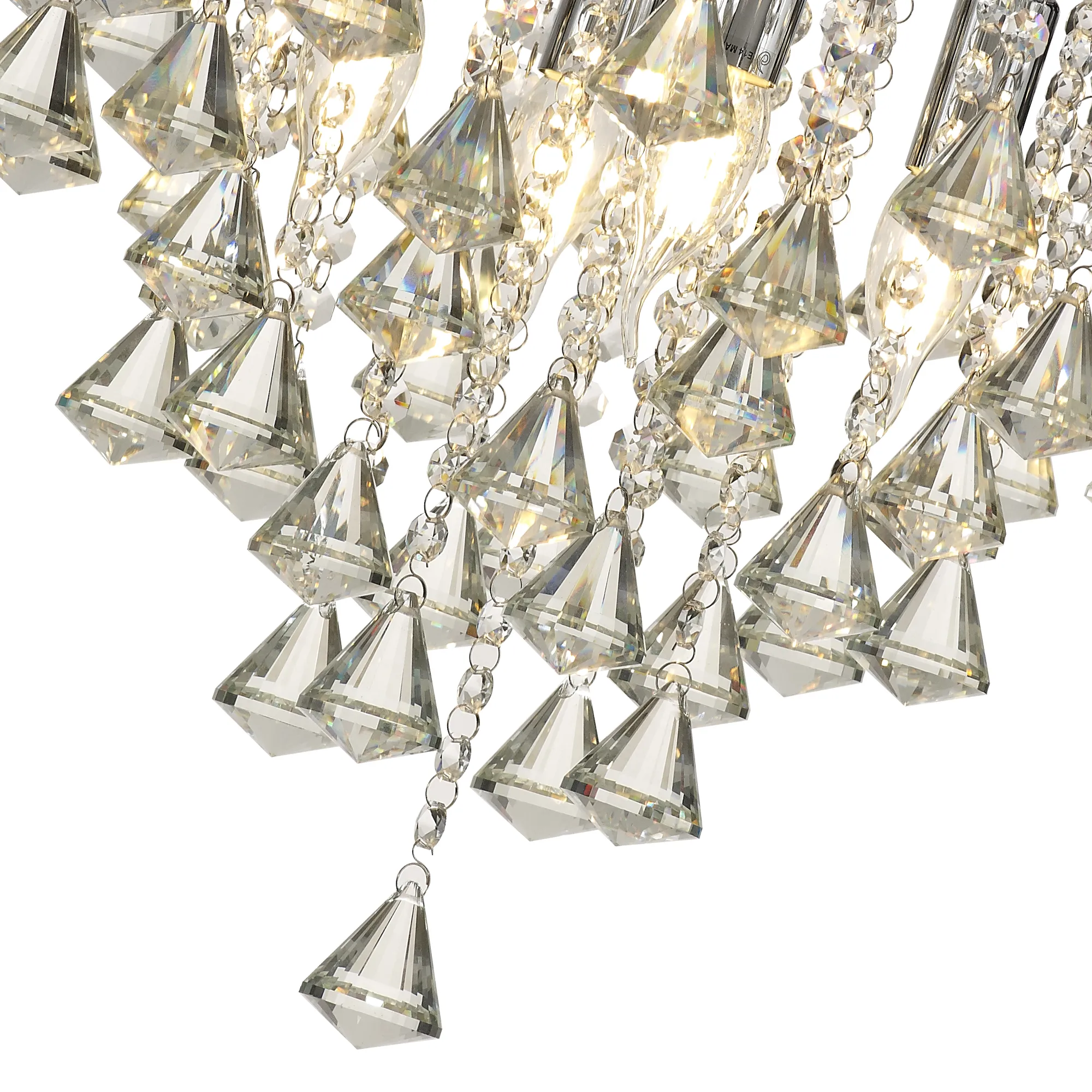 Inina Crystal Ceiling 4 Light Polished Chrome IL30770  Diyas Inina Polished Chrome